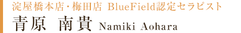 淀屋橋本店・梅田店　BlueField認定セラピスト 青原 南貴 Namiki Aohara